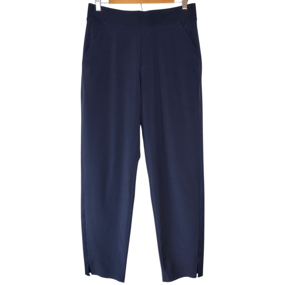 Athleta Women's Navy Elastic Waist High-Rise Athletic Joggers Track Pants Sz 8